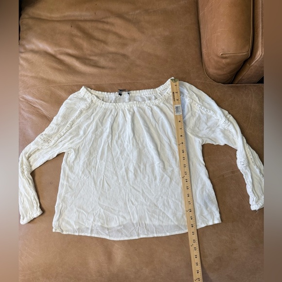 Sanctuary Boho White Off The Shoulder Blouse Women’s Size Large - Picture 4 of 8